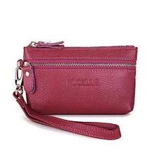 Genuine Cow Real Leather Ladies women envelope bag Long Wallets Holder Clutch Evening bag Mini female Wristlets Clutches Handbag