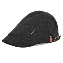 Мужская шапка-берет, летняя, осенняя, хлопковая, мужская, повседневная, сетчатая, регулируемая, плоская бейсболка, берет Homme