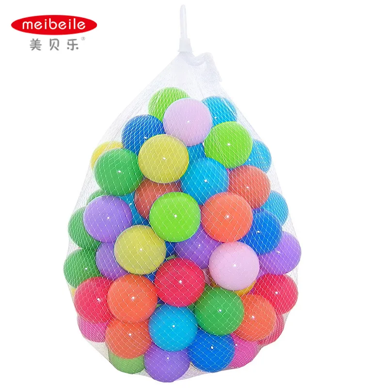 meibeile 100PCS 50PCS Colorful Kids Ocean Plastic Toys