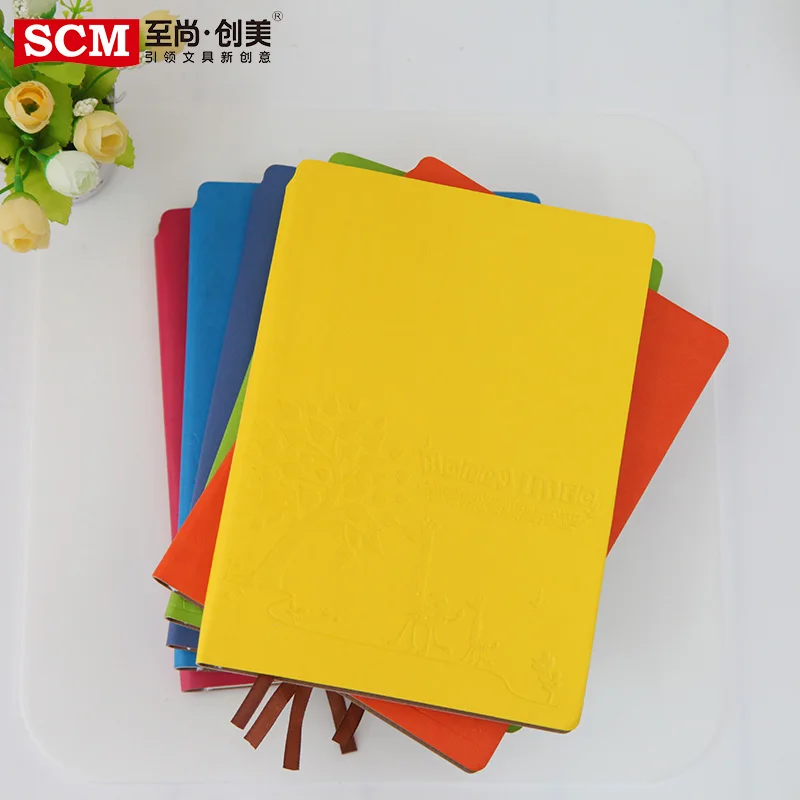 

SCM High Quality Leather Notebook Notepad A5 Thick Diary Supplies Office School Stationery Free Shipping