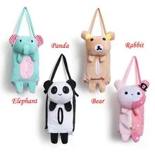 Автомобиль солнцезащитный козырек полотенца наборы автомобильные коробки для салфеток мультфильм милый плюшевый медведь автомобиль обратно висячая перекачивающая бумага лоток для полотенца автомобильный ремень