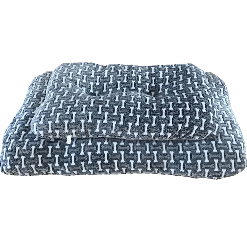 

Thick dog sleeping Pet Bed with Bone Patterns Dog Bed Soft and comfortable Dog Beds For Large/small Dogs Pets Bed Pet cage mat