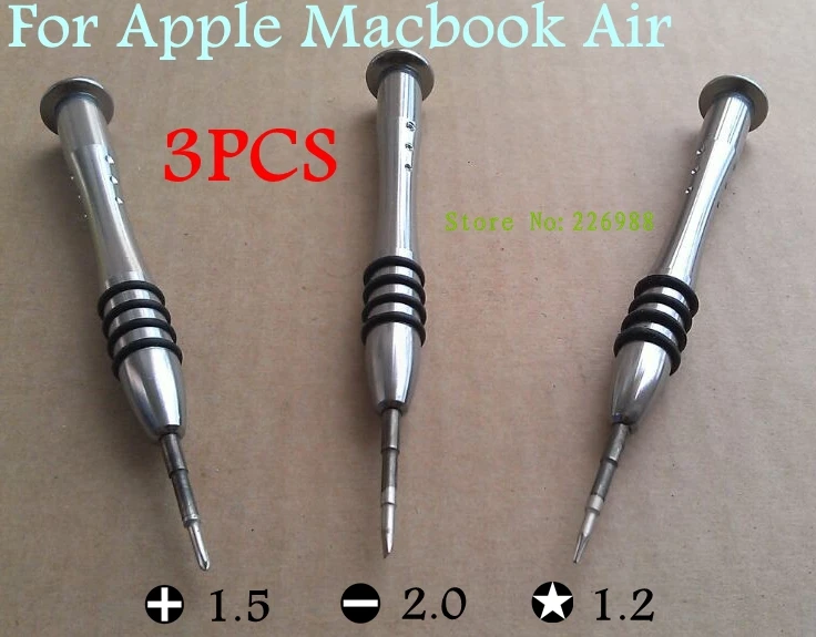 Новый Professional 5 точка Звезда Pentalobe 1 2 + Phillips отвёртки комплект 3 шт./лот для Apple Macbook Air