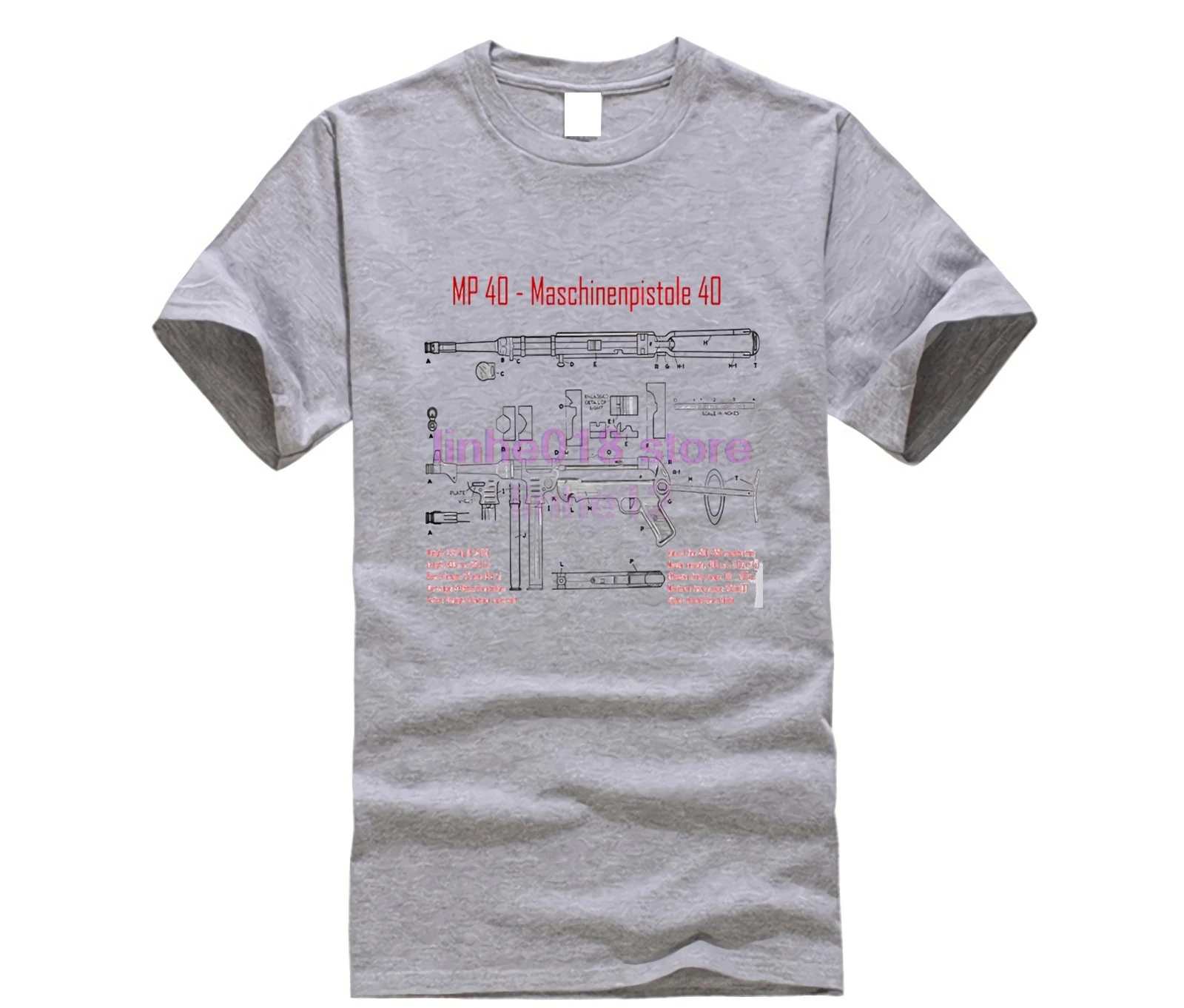 Men t shirt Wehrmacht MP40 Premium Black Landser Deutsches Reich Ruhm Ehre WW2 Soldaten Fashion Tops Clothing men | Мужская одежда