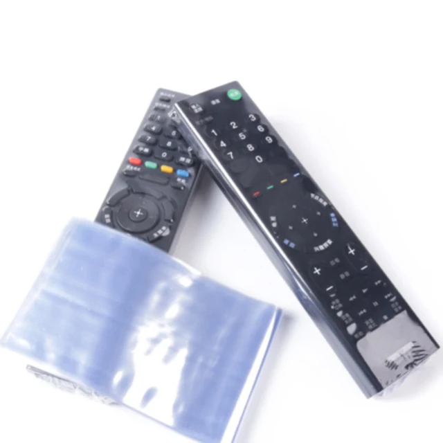 10Pcs Clear Shrink Film TV Remote Control Case Cover Air Condition Remote Control Protective Anti-dust Bag Cover Accessories 1