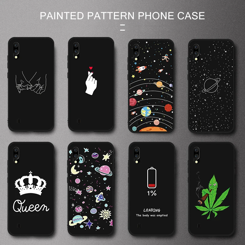 

Painted Pattern Phone Case For Samsung Galaxy M10 M20 M30 Case Soft TPU Back Cover For Samsung A10 A20 A30 A40 A50 A60 A70 Coque