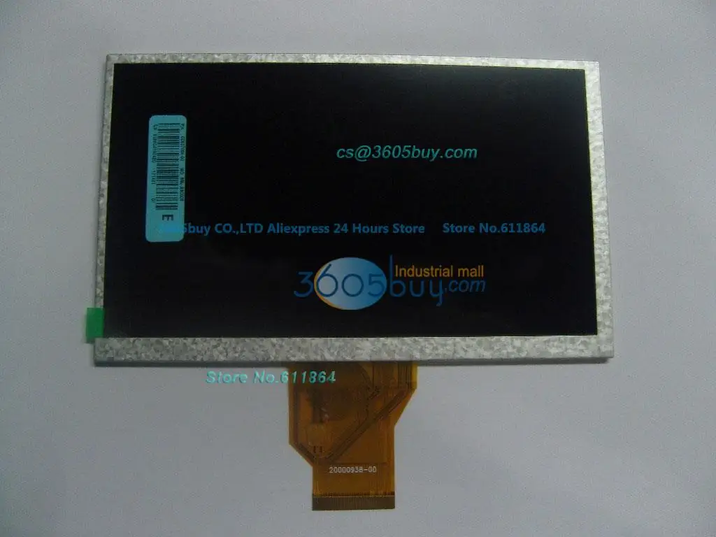 

7 inch 20000938-00.AT070TN90 backlight 5mm Neiping Pu thick short row