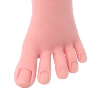 

Silicone Soft Foot Display Model for Nail Art Pro Practice Training Prosthetic Manicure Tools MH88