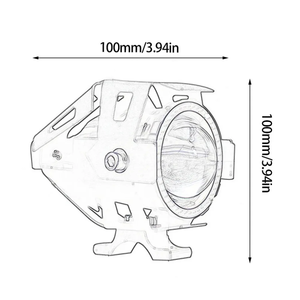 2 шт. 125 Вт 12 В мото rcycle головной светильник 3000лм мото Точечный светильник U7 светодиодный противотуманный Точечный светильник декоративная лампа