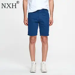 NXH 2019 новый летний х/б мужские шорты Slim Fit по колено высокое качество для мужчин шорты для женщин Повседневное плюс размеры низ уличная SA2603