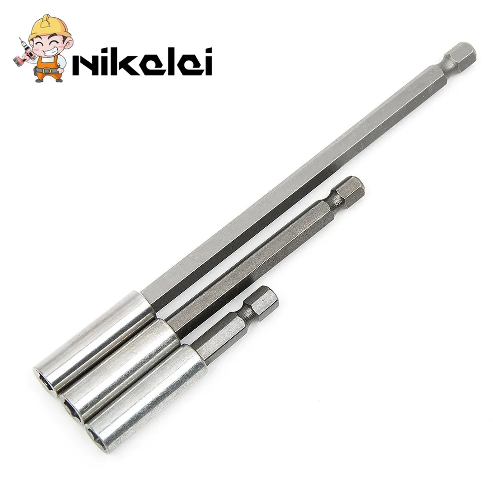

3pcs/set 1/4 Hex Quick Release Magnetic Screwdriver 60/100/150mm electric screwdriver drill Extension Bit Holder drill