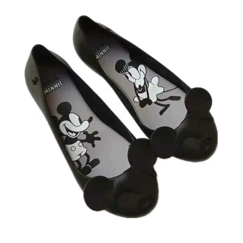 Женские босоножки на плоской подошве Melissa Ultragirl желеобразные с Микки и Минни