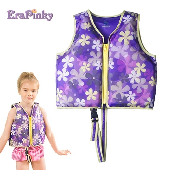 

Erapinky 2-6 Years Purple Flower Power Kids Life Vest Toddler Life Jacket Children Baby Swim Vest Floats Foam Trainer Zwemvest