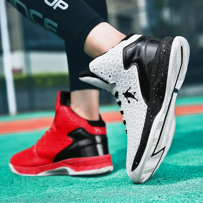 Preise Paar Im Freien Basketball Schuhe Männer Frauen Stoßfest Turnschuhe Unisex Tragen Beständig Basketball Turnschuhe Atmungsaktive Sport Schuhe