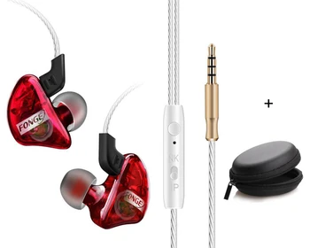 

FG017 sport running headphone unique transparent PVC sound cavity headset stereo bass earphone with microphone for phones mp3