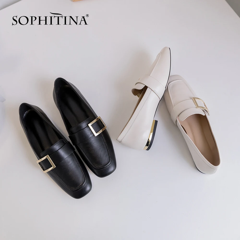 SOPHITINA/Новинки 2019г.Повседневные лоферы для женщин. Женская обувь из натуральной