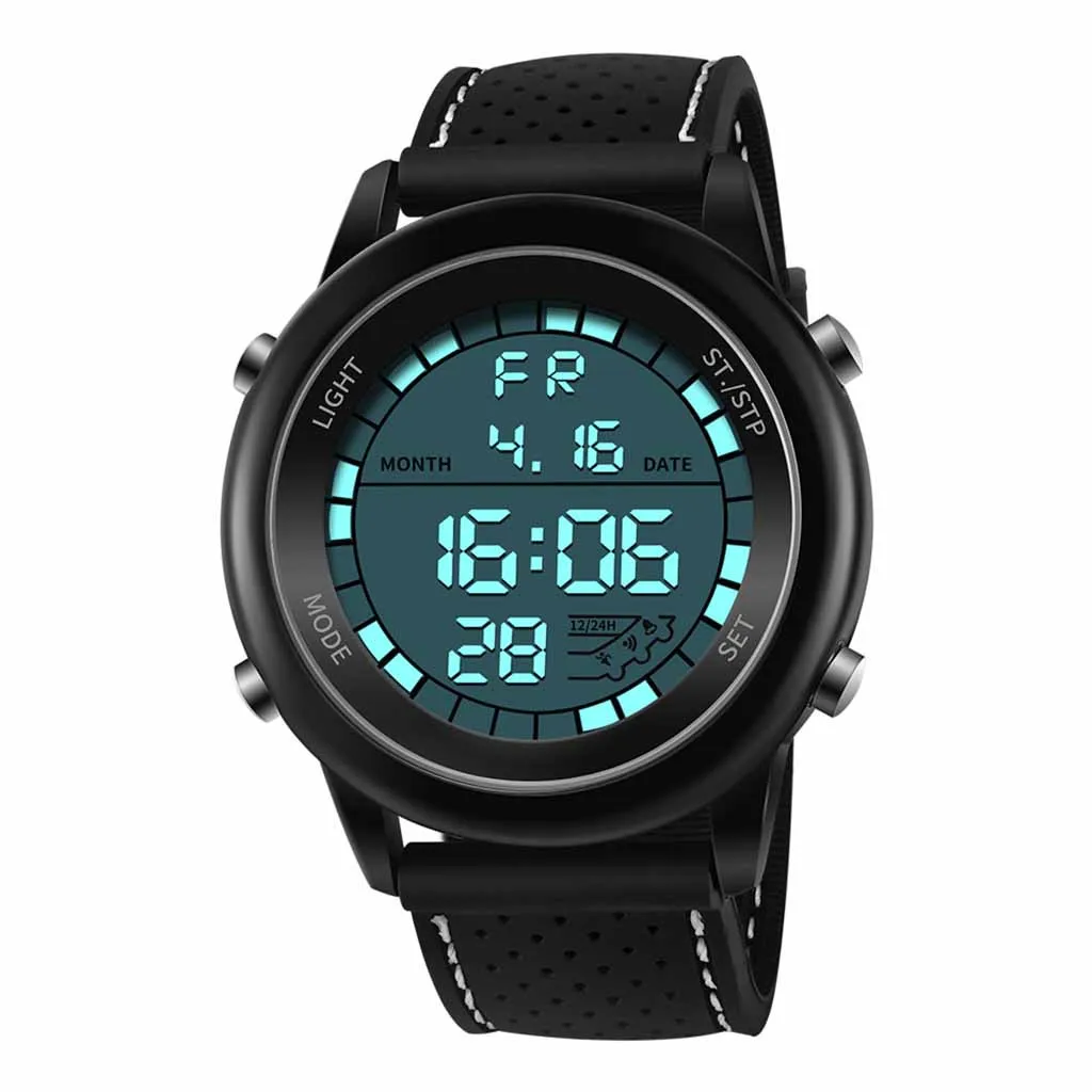 Men Electronic Wrist Watches Waterproof Dual Display Analog Digital LED sport watch Electronic digital Watch gifts Men's wrist