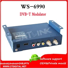 Hdmi modulateur Satlink WS-6990 HD AV entrée unique-canal DVB-T Modulateur Compact et montage mural WS6990 WS 6990