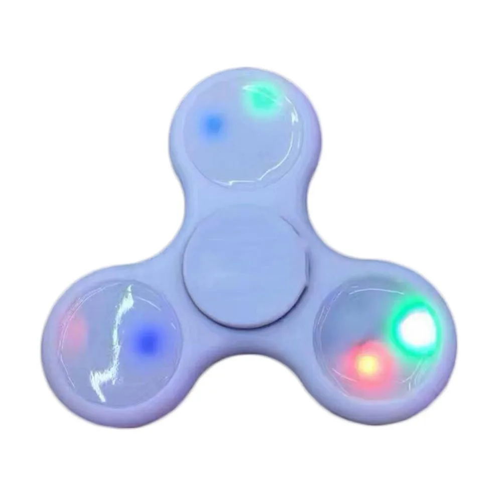 

Continuously Color Changing EDC FingerSpinner Toy With  LED Light Fidget Spinner Bearing Stress Reducer For ADHD Fidget Toy
