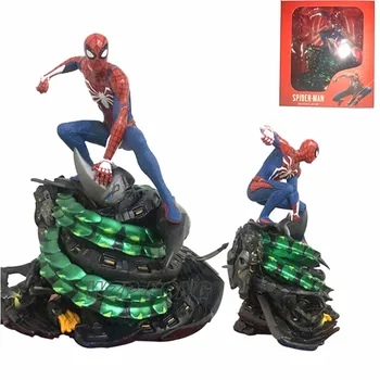 

New Avengers Spider-Man Stance Statue PVC Super Hero Spider Man battle ver Model Toy Collection Action Figure Toys Gift 19cm