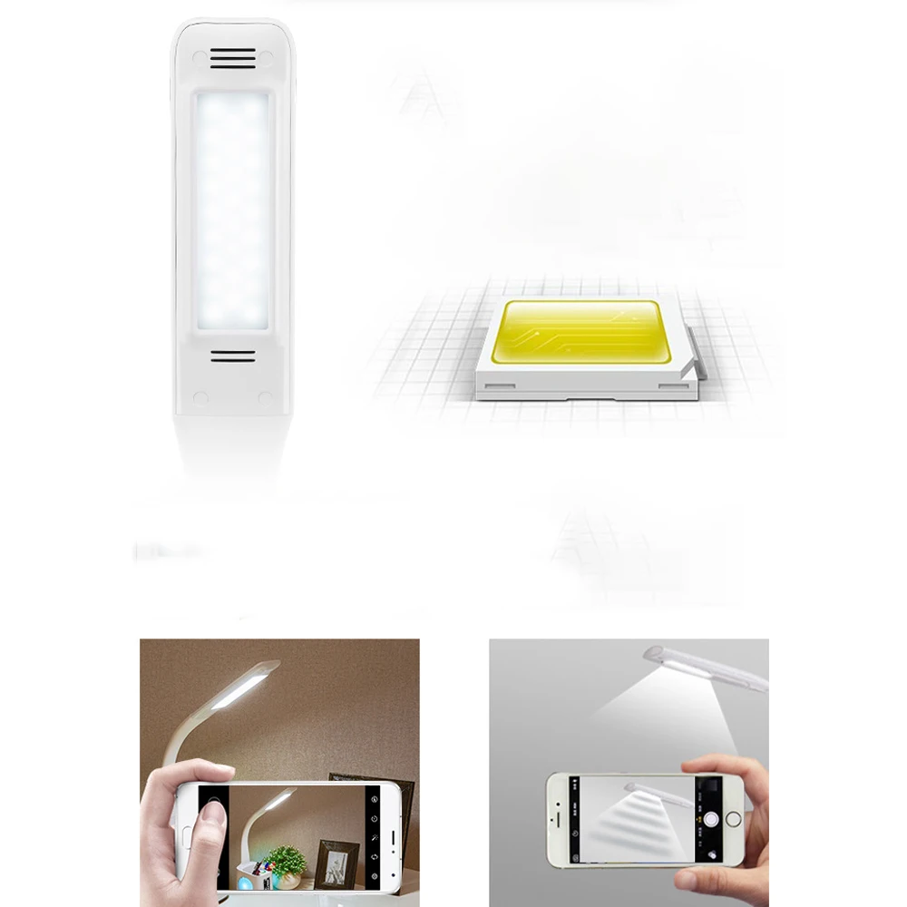Светодиодный настольный светильник для защиты глаз, цветной Детский обучающий прибор для чтения с usb-зарядкой, держатель для ручки, лампа