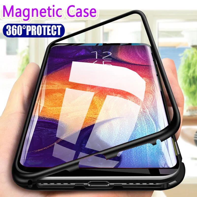 Магнитный чехол для телефона samsung A50 A10 A30 защитный КРЫШКА ДЛЯ M10 M20 M30 Shockproof Case Galaxy |