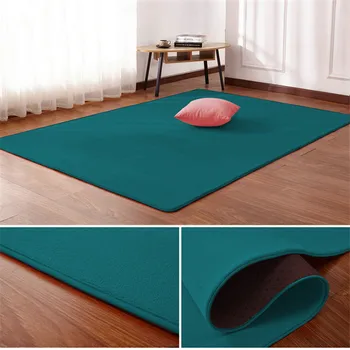

Nordic Coral Velvet Carpet Living Room Floor Mat Bedroom Non-slip Blanket Living Room Rug Bedroom Bedside Rectangular Floor Pad