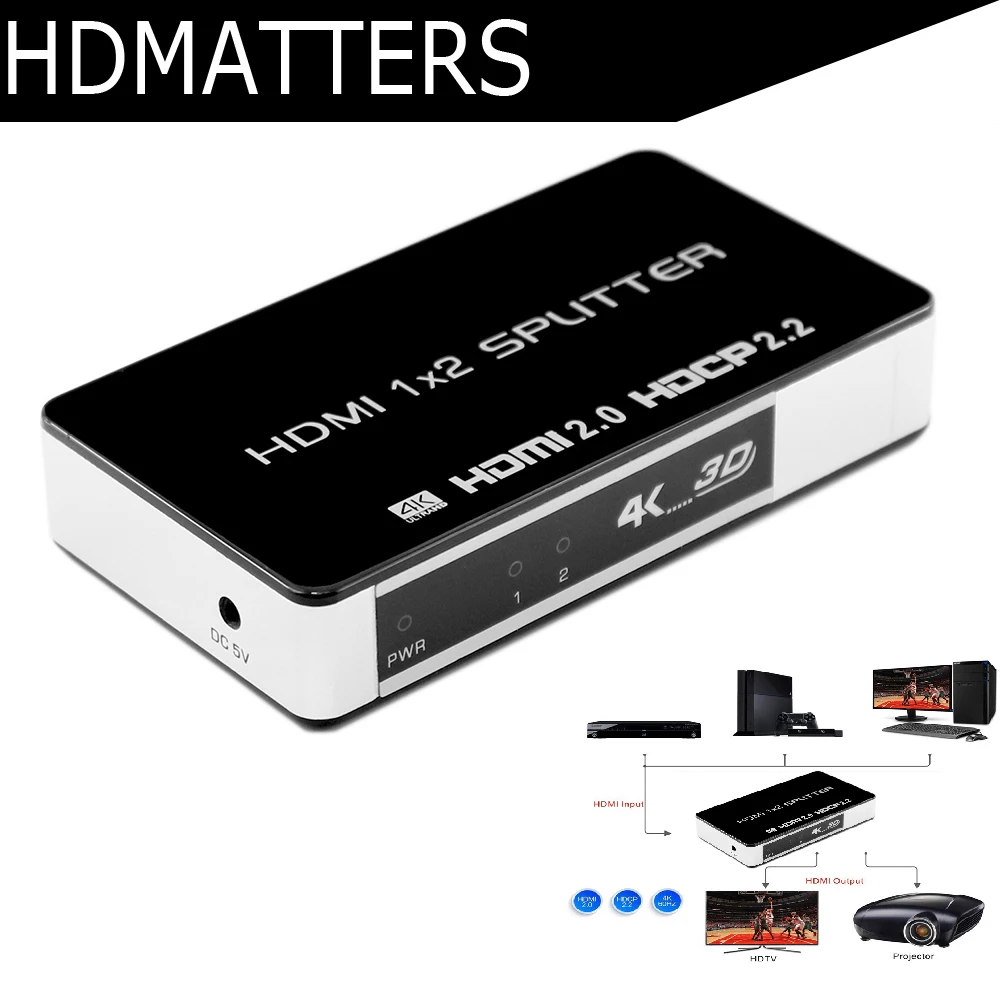 Beste Koop 4 K Hdmi 2 0 Splitter 1x2 4 Switcher 3x1 5x1 X 2 K 60