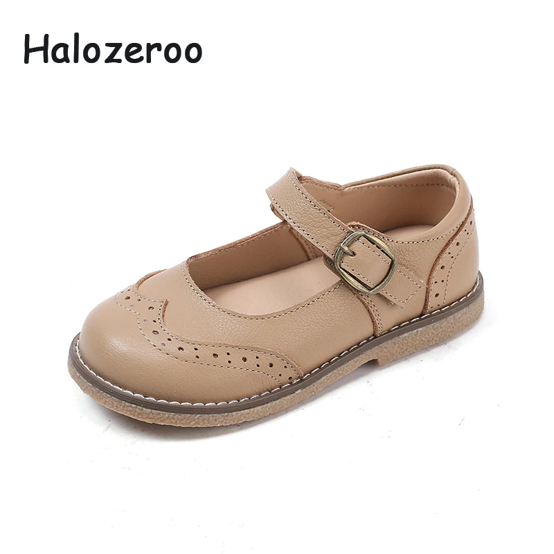 

Spring New Kids Fashion Shoes Baby Girls Genuine Leather Flats Toddler Soft Shoes Children Brand Princess Shoes Mary Jane 2019