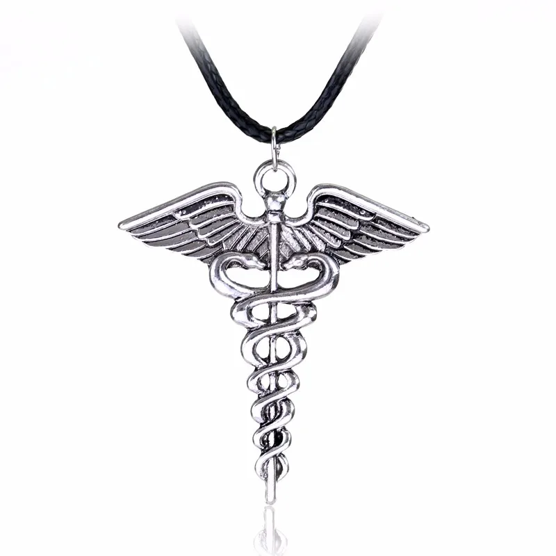 

New Style Trendy Silver Plated Angle Snake Wing Pendant Necklace Jewelry For Women Gift