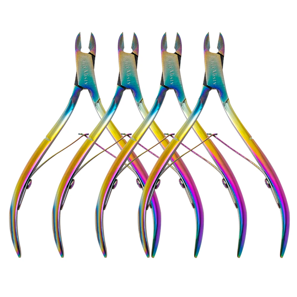 Dmoley радужные цветные кусачки для кутикулы мертвой кожи ножницы для кутикулы маникюрные ножницы инструменты для дизайна ногтей