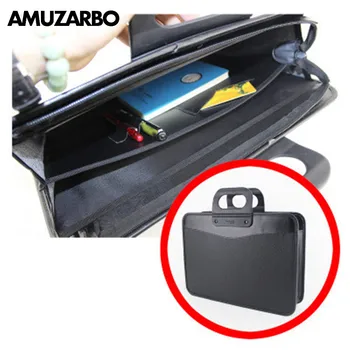 

Briefcase document bag double Layer Leather Business Package good qulity durable portable notebook computer official work bag