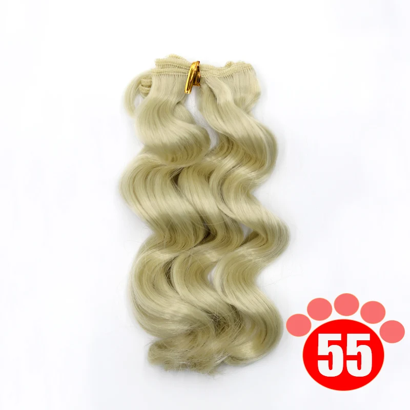 Msiredoll bjd wig Accessories 1piece 15*100CM doll hair for 1/3 1/4 1/6 1/12  Curly doll hair bjd wig diy Free shipping 9