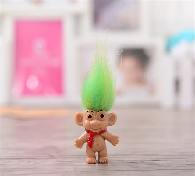 8pcs/lot Colorful Hair Troll Doll Family Members Troll kindergarten Boy Girl Leprocauns Dam Trolls Toy Gifts Happy Love Family 4