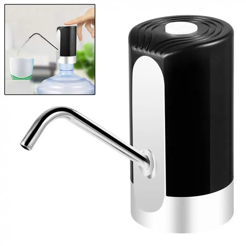 

Portable Touch-tone Wireless Rechargeable Electric Dispenser Water Pump with USB Cable for 4.5L - 18.9L Barrelled Water