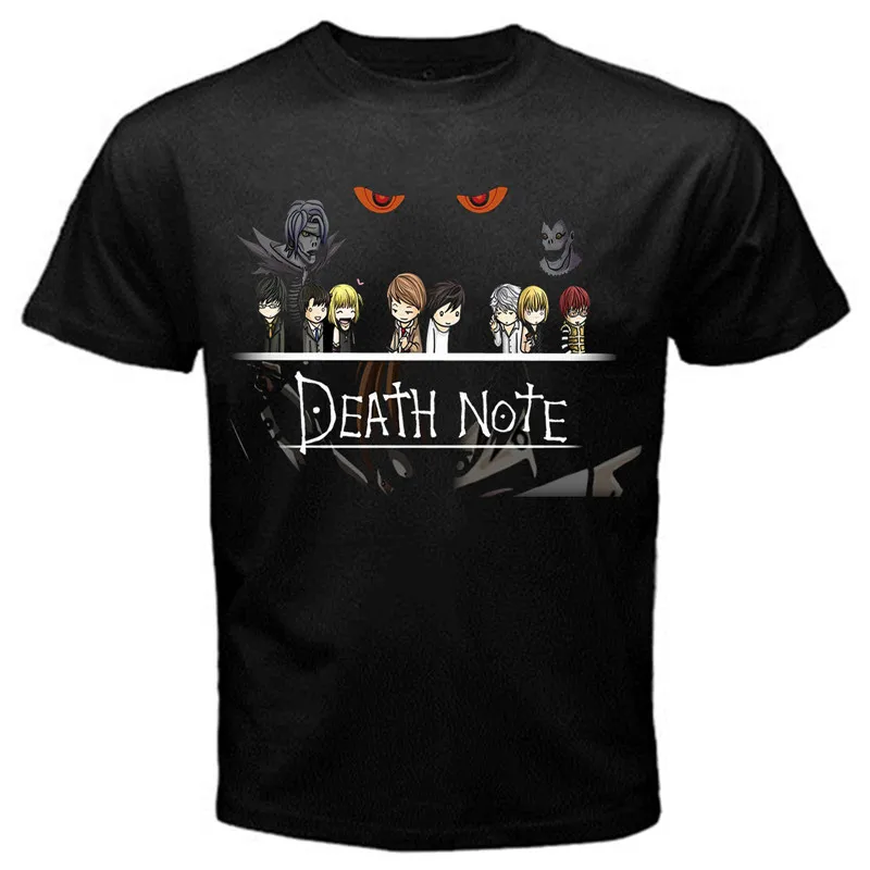 Impresionante T shirts Top hombres death note o cuello de manga corta ...