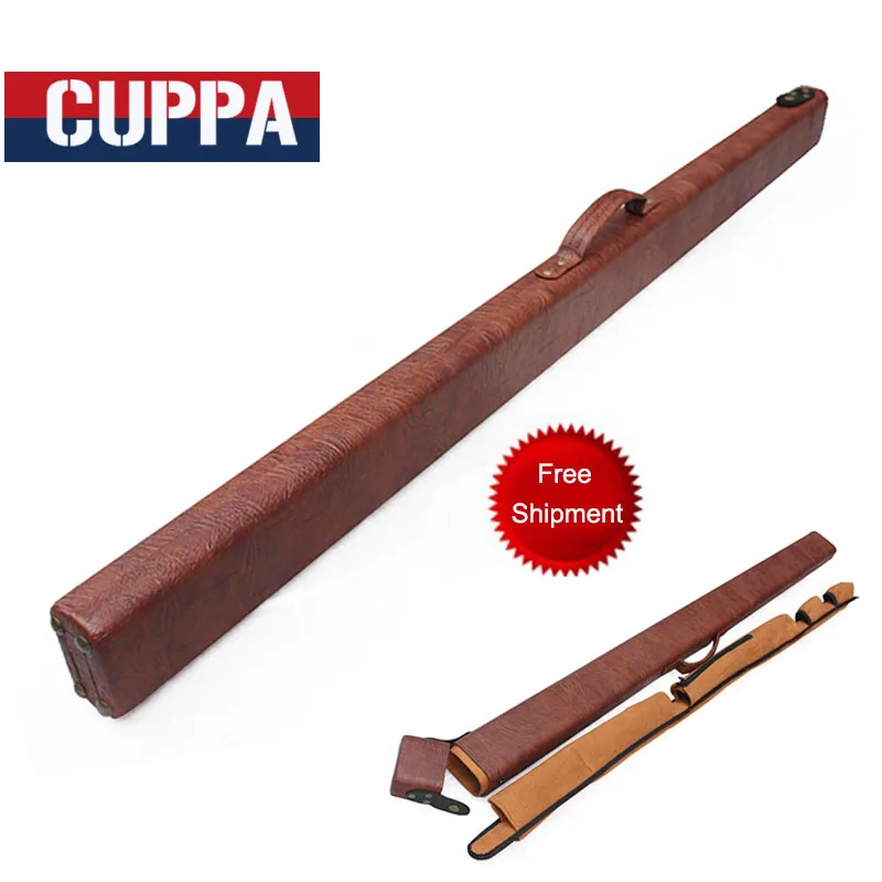 High Quality Cuppa PU Leather 3/4 Snooker Cue Case Billiard Snooker