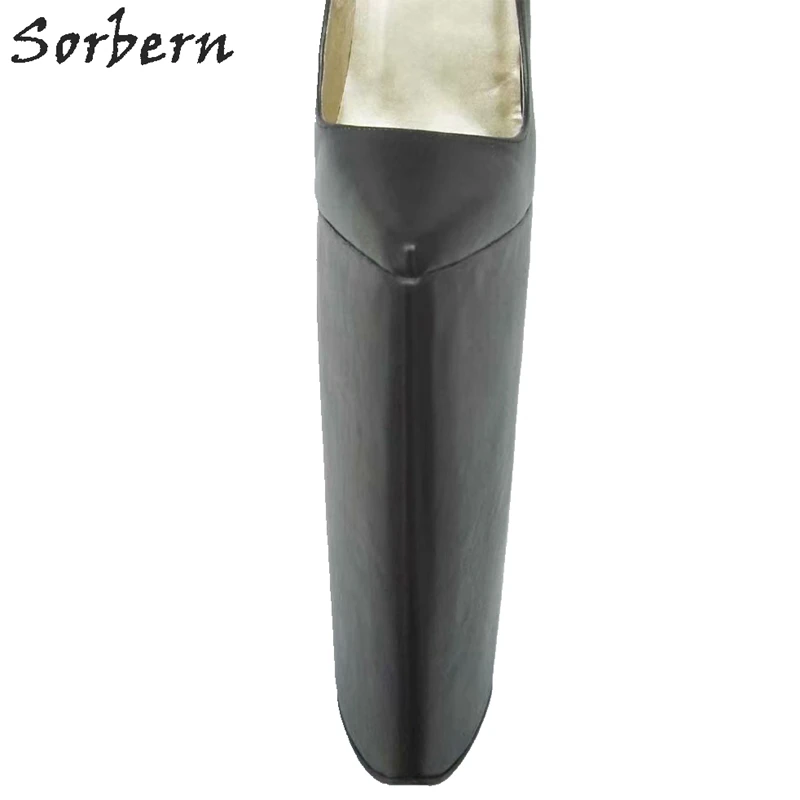 Sorbern 40Cm Extreme High Heel Women Pump Custom Heels Height Black Shoes For Women Super Thin Heel Thick Platform Shoes New