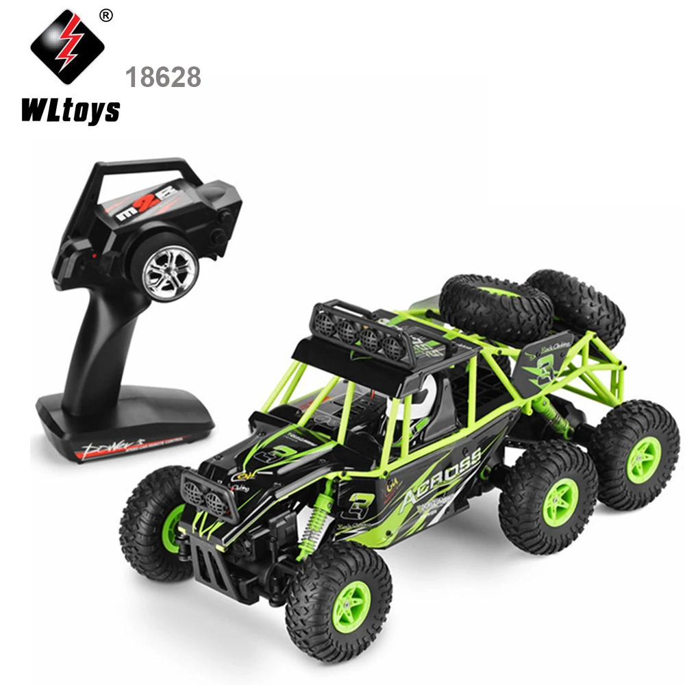 

Wltoys 18628 RC Car Remote Control Toy Six Drive Cross Country Climbing Vehicle 2.4G Charging Stunt Rock Climbing Vehicle Model