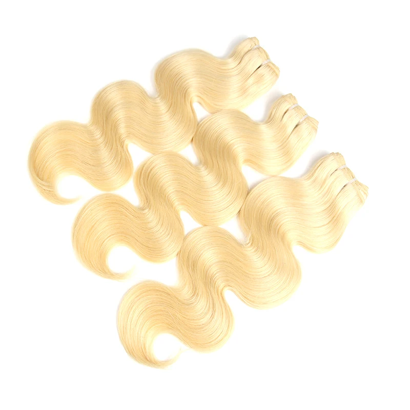 Ali queen hair продукты оптом объемные волнистые натуральные бразильские волосы блонд 613/натуральный черный/1b-613 1" до 24" человеческие пряди волос