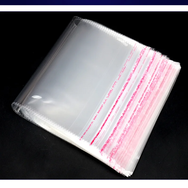 9*12cm 100Pcs Self Adhesive Plastic Bag Self Adhesive Seal Bag Clear