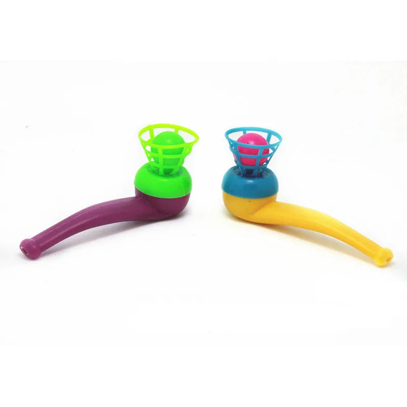 

100pcs/lot Classic Toys Kids Educational Toys Pipe Blowing Ball for Party Favors 8.5*5.5*3CM