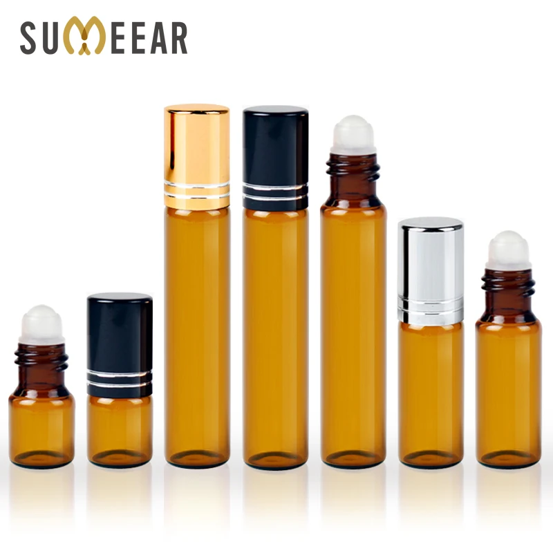 

2ml 5ml 10ml perfume bottle Refillable Perfume Bottle With Roll On Empty Essential Oils Bottle 100Pieces/Lot