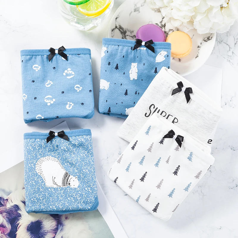 LANGSHA 5Pcs/lot Women Panties Sexy Cotton Briefs Lovely Printed Lady Underwear Seamless Wholesale Girls Underpants Plus Size3XL LANGSHA 5Pcs/lot Women Panties Sexy Cotton Briefs Lovely Printed Lady Underwear Seamless Wholesale Girls Underpants Plus Size3XL