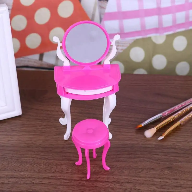 دمية الأثاث مصغرة مضمد كرسي مجموعة الفتيات مستحضرات التجميل لعبة الأطفال اللعب منزل نوم لعبة