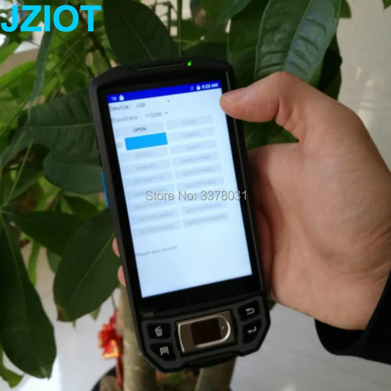 V9000 прочный IP66 Android 7 0 4G штрих код/RFID/КПК с блокировкой по отпечатку пальца 5