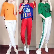 2020 New Summer Women Tracksuit 2 Piece Sets Co-ord Outfits Sportswear Plus Size Large Big Top and Pant Suits Letter Clothing 2020 New Summer Women Tracksuit 2 Piece Sets Co-ord Outfits Sportswear Plus Size Large Big Top and Pant Suits Letter Clothing