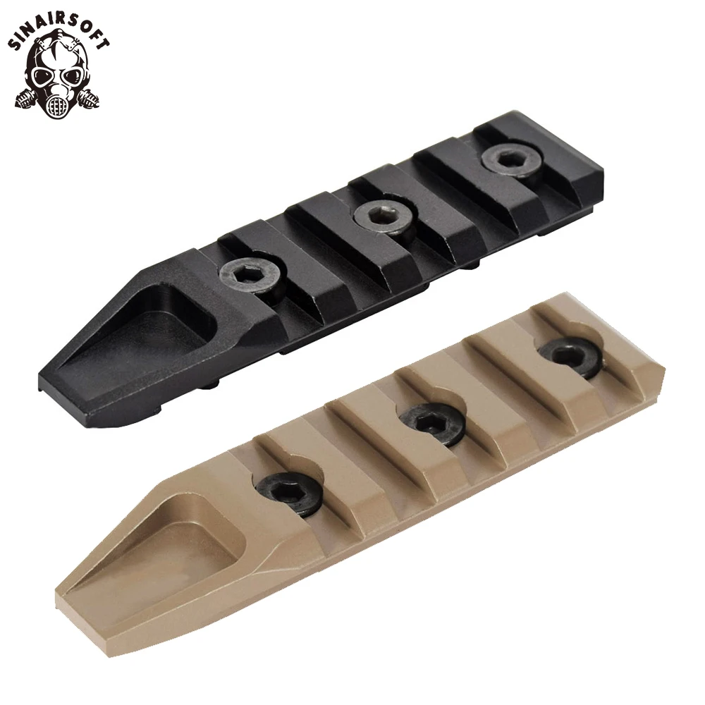 

Hot Tactics BD 5 Slots Aluminum Alloy KeyMod Handguard Rail Panel Fit Rifle Flashlight sight Scope Mount Paintball Accessories