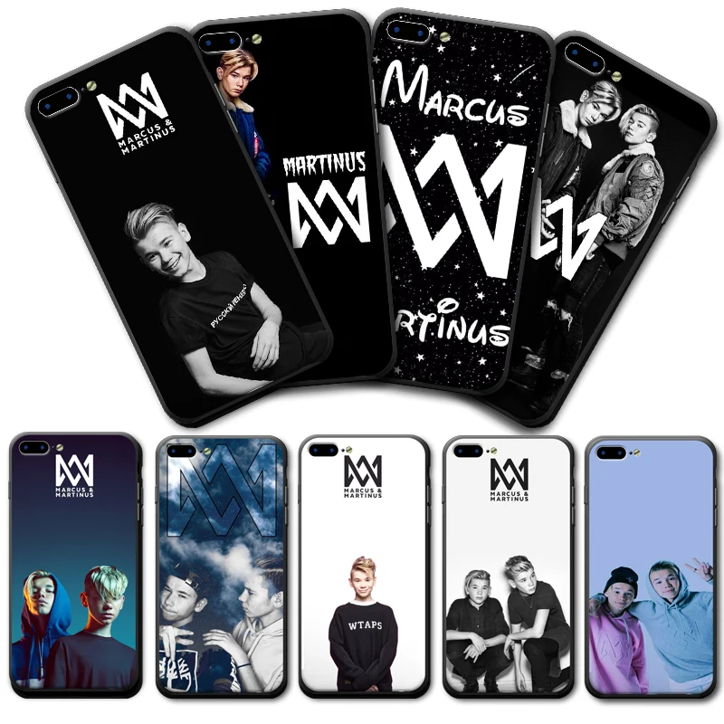 Marcus &amp Martinus Fashion Coque Phone Case Cover Hard Back Soft Frame Protector Shell For iPhone X 8 8Plus 7 7Plus 6 6s Plus |
