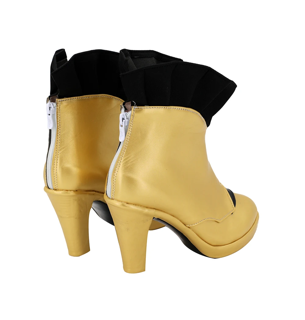 FGO Fate Grand Order Ishtar Cosplay Boots High Heel Golden Boots Custom Made Any Size (3)
